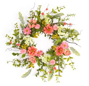 Cosmos/Berry Wreath 27"D Polyester/Plastic