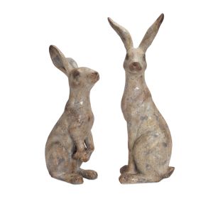 Rabbit (Set of 2) 20"H, 24.5"H Polystone