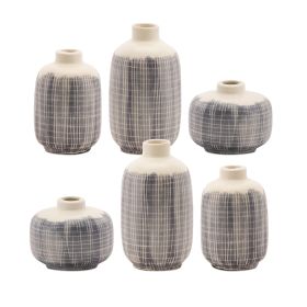 Mini Vase (Set of 6) 3.5"H, 5.25"H, 6.25"H Terra Cotta