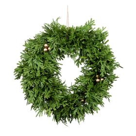 Pine Wreath w/Berries (Set of 2) 11.5"D Plastic