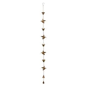 Hummingbird Rain Chain 69"L Iron