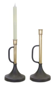 Candle Holder (Set of 2) 9.25"H, 12"H Metal