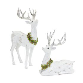 Deer (Set of 2) 11.5"H, 15.75"H Resin