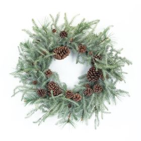 Pine Wreath 29.5"D Plastic