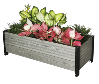 Deckside Planter Box in Grey 45" L x 19" W x 14" H