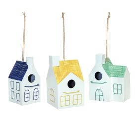 Bird House (Set of 3) 8.25"H, 8.5"H, 9"H