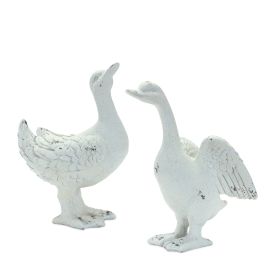 Duck (Set of 2) 11.75"H, 12.25"H Resin