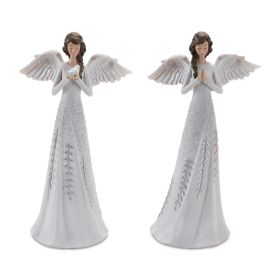 Angel (Set of 2) 12"H Resin