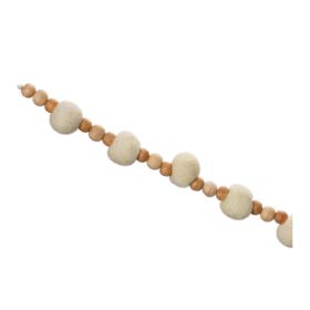 Bead Garland (Set of 2) 5.5'L Wood