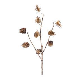 Pine Cone Spray (Set of 12) 28"H Plastic