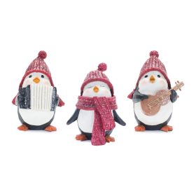 Penguin (Set of 3) 5.5"H, 5.75"H, 5.75"H Resin