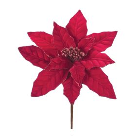 Poinsettia Stem (Set of 24) 25"H Polyester