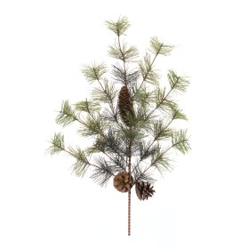 Cluster Pine Spray (Set of 12) 25"H PVC