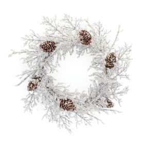 Ice Branch Wreath 24"D Plastic