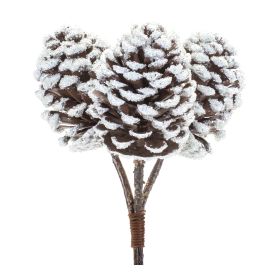 Pine Cone Bundle (Set of 6) 11"H Plastic