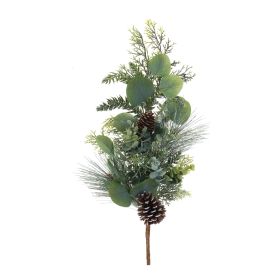 Pine and Eucalyptus Spray (Set of 2) 27"H Plastic/Polyester