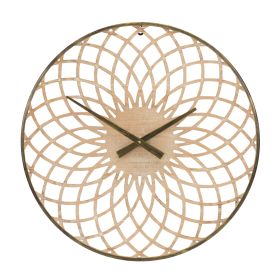 Wall Clock 23.75"D MDF/Iron