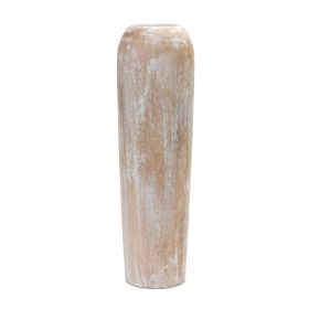 Vase 23.5"H Wood