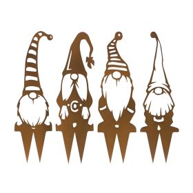 Gnome Stake (Set of 4) 24"H Metal