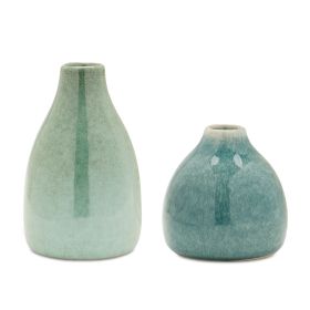 Vase (Set of 4) 3"H, 5"H Ceramic