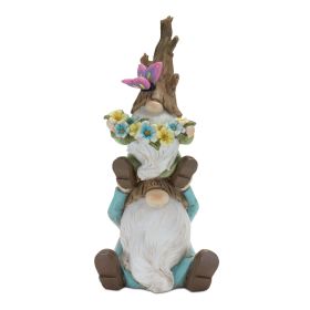 Gnome Stack (Set of 2) 10"H Resin