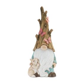 Gnome w/Rabbit 10"L x 24.75"H Resin