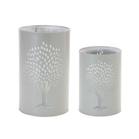 Candle Holder (Set of 2) 6"H, 8"H Metal