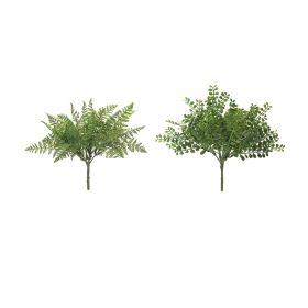 Fern Bush (Set of 12) 8.75"H Plastic