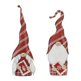 Christmas Gnome (Set of 2) 23.5"H, 25"H Iron