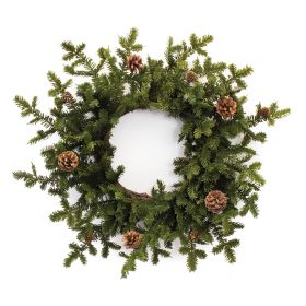 Pine Wreath 25"D Plastic