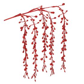 Hanging Berry Branch (Set of 2) 26"H Plastic