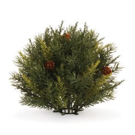 Pine Half Orb (Set of 2) 8.5"D Plastic