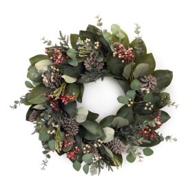 Mixed Wreath 29"D Polyester