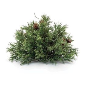 Mixed Pine Half Orb (Set of 2) 8"D x 6"H Plastic