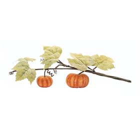 Double Pumpkin Vine (Set of 2) 21"L Foam/Polyester