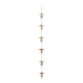 Mushroom Rain Chain 62"L Iron