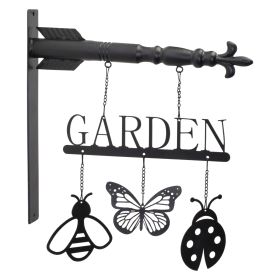 Garden and Insect Sign 14"L x 15.5"H Metal