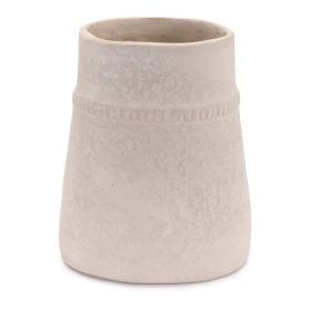 Vase 5.5"D x 6.5"H Recycled Paper/Chalk Powder