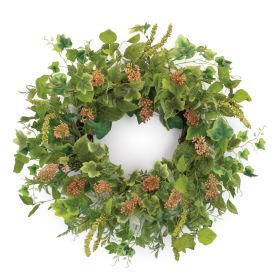 Foliage Wreath 24"D Polyester/Twig