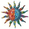 1pc, Creative Metal Sun Wall Decor, Metal Wall Art Decorative Pendant, Celebration Decor