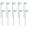 10Pcs Plant Support Stakes Garden Flower Single Stem Support Stake Iron Plant Cage Support Ring