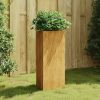 Garden Planter 15.7"x13.6"x29.5" Corten Steel