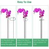 10Pcs Plant Support Stakes Garden Flower Single Stem Support Stake Iron Plant Cage Support Ring