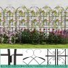 2 Pack 71 x 20 Inch Metal Garden Trellis for Climbing Plants