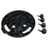 Plant Trolley with Wheels Diameter 11.8" Black 374.8 lb