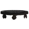 Plant Trolley with Wheels Diameter 11.8" Black 374.8 lb