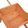 Wheelbarrow Planter 50.4"x17.9"x16.9" Solid Wood Fir