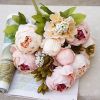 1pc, Realistic Peony Silk Flowers for Home Decor and Weddings - DIY Craft and Bridal Bouquet - Indoor and Outdoor Decoration