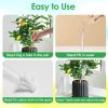 4Pcs Clear Glass Plant Watering Globes Iridescent Rainbow Gradient Mushroom Self-Watering Container