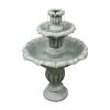 39.3inches Outdoor Concrete Floor Water Fountain with Submersible Electric Pump for Yard Patio Lawn Home Decor